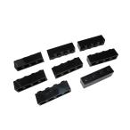  Lego * чёрный цвет. 1×4 основы детали 8 позиций комплект ( б/у товар )