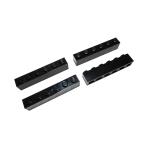  Lego * чёрный цвет. 1×6 основы детали 4 позиций комплект ( б/у товар )