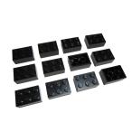  Lego * чёрный цвет. 2×3 основы детали 12 позиций комплект ( б/у товар )