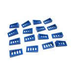  Lego * не использовался! синий цвет. решётка slope 16 позиций комплект 