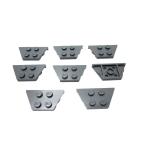 Lego * не использовался! новый . серый. 2×4 Wedge plate 8 позиций комплект 