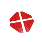  Lego * красный цвет. 4×4 Wedge plate 4 позиций комплект ( б/у товар )