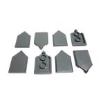  Lego * не использовался! новый . серый. 2×3 плитка 8 позиций комплект (5 квадратная форма )