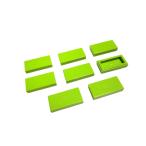  Lego * не использовался! желтый зеленый цвет. 1×2 плитка 8 позиций комплект 
