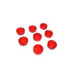  Lego * не использовался! красный цвет. круг .1×1 прозрачный плитка 8 позиций комплект 