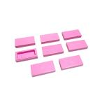  Lego * не использовался! розовый цвет. 1×2 плитка 8 позиций комплект 