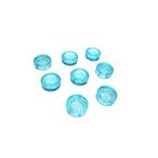  Lego * не использовался! бледно-голубой. круг .1×1 прозрачный плитка 8 позиций комплект 