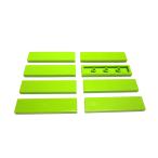  Lego * не использовался! желтый зеленый цвет. 1×4 плитка 8 позиций комплект 