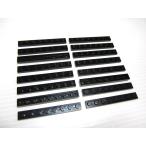  Lego * чёрный цвет. 1×8 plate 16 позиций комплект ( б/у товар )