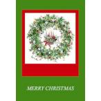  поздравительная открытка Рождество карта рождественский венок сообщение карта конверт имеется белый одноцветный. бумага 1 листов 