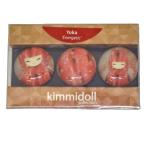 Kimmidoll стекло магнит магнит зажим рефрижератор kokeshi рисунок (YOKA)