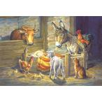  поздравительная открытка Рождество карта .. лист .. вокруг. животное .. сообщение карта конверт имеется белый 