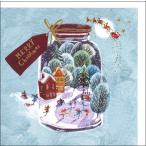  поздравительная открытка Рождество бутылка. средний. Рождество сообщение карта конверт имеется 