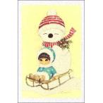  миникар do Рождество карта ребенок . снег ... сообщение карта конверт имеется белый 