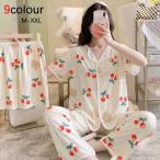 パジャマ 半袖 ルームウェア レディース 3点セットショート通気 パンツ 涼しい 部屋着 3点セット 春夏 可愛い 柔らかい 女性 部屋着 寝間着