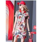  Polo One-piece женский Golf Polo Golf One-piece Golf одежда спорт одежда длина . большой размер A линия тонкий . пот скорость . контакт охлаждающий 