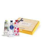 ロクシタン(L'OCCITANE) ハンドクリームギフトセット THANK YOU 30ｍL×3本 BOX入り(エルバヴェール、シア、ローズ) 誕生日