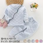 子供用 パジャマ 上下セット キッズ 女の子 男の子 キルティング 無地 部屋着 ナイトウェア 幼稚園 保育園