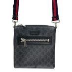 【GUCCI】グッチ GGスプリーム 523599 ショルダーバッグ メンズ クロスボディ シェリーライン レディース 中古