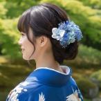 髪飾り 成人式 和装 花 胡蝶蘭 ヘッドドレス 卒業式 結婚式 前撮り 七五三 青 水色 こちょうらん プリザーブドフラワー 造花 ブルーおしゃれ