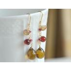 K18ウィスキークォーツガーネット...