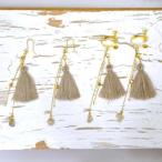 ホワイトトパーズジルコンイヤリングピアス