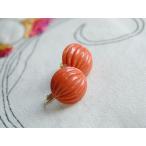 K18モモイロ珊瑚イヤリング