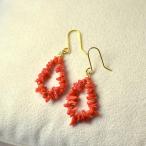 胡渡り珊瑚さざれイヤリングピアス