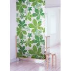  Hawaiian noren ширина 85x длина 170cmfai Brief рисунок зеленый & белый монстера :matu12057