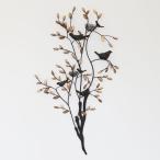木枝と鳥のアイアン壁飾り　ウォー