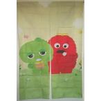 人気のガチャピン ムックのれん幅88丈1