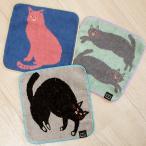猫柄タオルハンカチ刺しゅうミニハン...