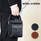 セカンドバッグ メンズ mila schon（ミラショーン）Nero（ネロ）クラッチバッグ セカンドバック 本革 牛革 A4未満 縦型 軽量 日本製 40代 50代