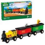 BRIO ( ブリオ ) WORLD サファリトレイン 3両編成 対象年齢 3歳~ ( 電車のおもちゃ 木のレール 機関車 ) 33722