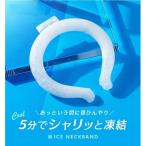 ネッククーラー 28℃以下自然凍結 結露しない 素材 クールリング アイス ネックパック 冷感グッズ 首掛け ひんやり 涼しい 冷やし 夏 アウトドア