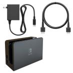 ショッピングニンテンドースイッチ 有機ELモデル Nintendo Switch ドックセット ブラック 有線LAN 純正品 ニンテンドー スイッチ 外箱なし