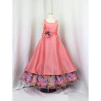 ショッピング子供 ドレス ゆめりすと ロゼリッタ サーモンピンク 140 安心の足首丈：高級子供ドレス