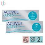 ワンデーアキュビューオアシス 30枚入り 2箱セット コンタクト レンズ 1day J&J 送料無料 ACUVUE