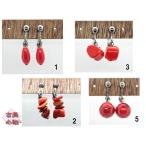 珊瑚イヤリングイヤリング和雑貨珊瑚...