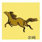 Yahoo! Yahoo!ショッピング(ヤフー ショッピング)蒔絵シール [No.3145] 馬 （午）