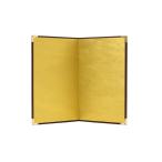 ミニ金屏風 2曲 (中) 205×260mm 金無地 (上) C522