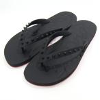  Louboutin мужской обувь рубин f "губа" 1201016 Black Raver размер 43 б/у пляжные шлепанцы мужской обувь обувь 