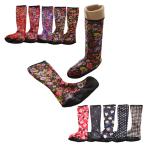 ショッピング楽天ファッション 冷え性解消 韓国総ボアあったか靴下　ぽかぽかポソン★ロング丈 ひざ丈