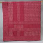 ショッピング和風 和風刺し子 マルチカバー ／ 正方形 ／ レッド