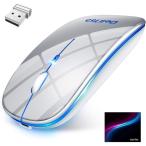 マウス ワイヤレスマウス 無線マウス コンパクト 超薄型 静音 2.4GHz 800 1200 1600DPI 高精度 Mac Windows Surface Microsoft Proに対応(B1CDSBS9B)