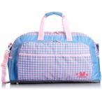 <sale> девочка . популярный стильный в клетку Shoop CHOOP большая вместимость 2way сумка "Boston bag" ( голубой )