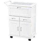 MW-3709WH　Wood Furnitureシリーズ　キッチンワゴン