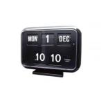TWEMCO(トゥエンコ) 置き・掛け兼用 パタパタカレンダー時計 QD-35　ブラック
