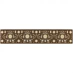 ムーミン フォーク PVC 拭ける キッチンマット 240 ブラウン　ヨコズナクリエーション