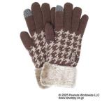 SNOOPY スヌーピー 婦人用手袋 ブラウ